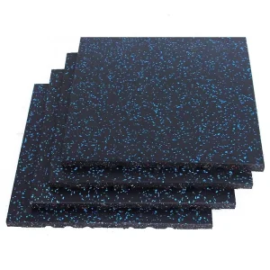 Indoor and Outdoor 15mm Thick Anti-Slip Rubber Gym Flooring Mat for Sports Courts