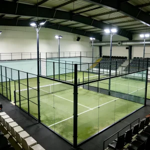 Indoor and Outdoor Panoramic Padel Court with LED Light