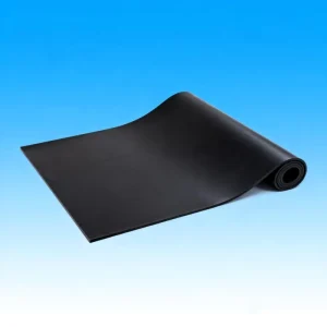 Industrial Durable NR Rubber Plate Black 60 Shore Hardness Custom Size for Industrial Flooring Mechanical Equipment