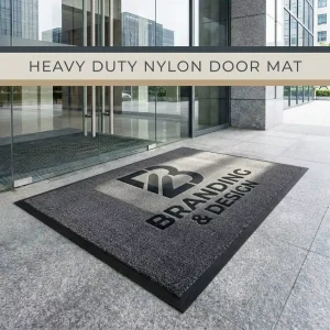 Industrial Grade Nylon Entrance Door Mats High Traffic Washable Non-slip Rubber Backing Floor Mats
