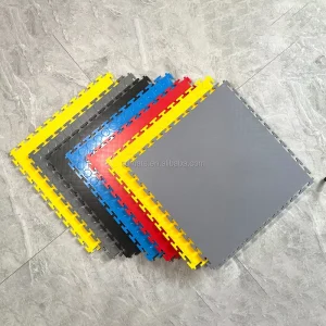 Industrial Interlocking PVC Floor Tiles Anti-Slip Eco-Friendly Bright Color for Warehouse, Apartment, Garage, and Workshop