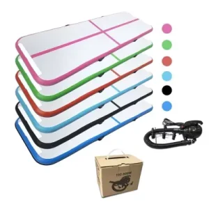 Inflatable Air Gymnastics Mat Training Mats Thick Gym Mats for Home/Water Sports Folding Mattress