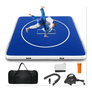 Inflatable Foldable Waterproof PVC Wrestling Mat for Jiu Jitsu BJJ MMA Grappling 16 ft 13 ft 10 ft