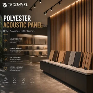 Interior Akupanel Acoustic Panels Decorative Sound Absorbing Slat Panels for Modern Commercial Apartment Gym Spaces Waterproof