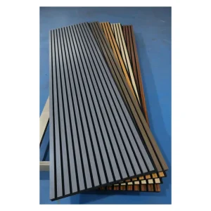 Interior Ceiling Decoration Akupanel Sound Isolation Wood Slat Acoustic Wall Panel Noise Reduction Polyester Fiber for Room