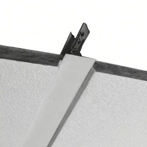Interior Decorative Ceiling Panels Acoustic Tiles Wood Square Edges Soundproof Tile
