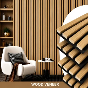 Interior Soundproof Wood Panels Wall Acoustic Wood Wall Panel for Sound Absorption Interior Decoration Noise Reduction Office