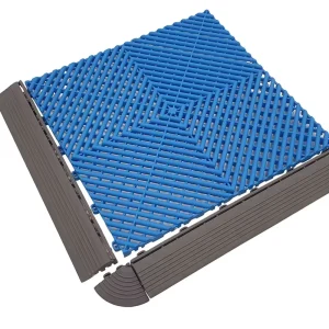Interlock Modular Non Slip PP Plastic Flooring Tile for Car Show Shop Garage Floor