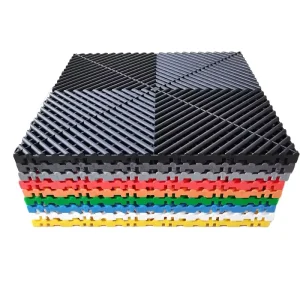 Interlock PP Garage Flooring Tiles Tile Floor Slab Rib Garage Floor PP Floor Mat