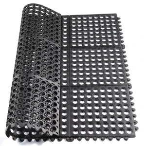 Interlocking Anti-Fatigue Perforated Rubber Floor Mat