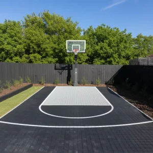 Interlocking Anti-Slip Basketball Court Floor Tiles for Outdoor DIY Backyard Courts