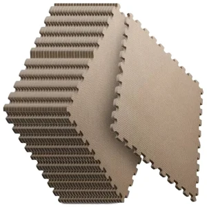 Interlocking Anti-Slip EVA Foam Gym Mat Tiles Customizable 0.5cm Thick for Home Exercise and Kids Play Areas Blue 24 x 24 in
