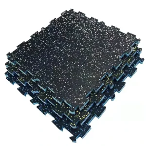 Interlocking Anti-Slip Eco-Friendly Indoor Gym Flooring EPDM Rubber Foam Bottom Puzzle Tiles