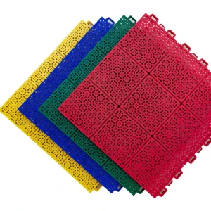 Interlocking Anti Slip Indoor Outdoor Sports Flooring Tiles PP Artificial Grass Tennis Volleyball Badminton Multi Sports Rubber