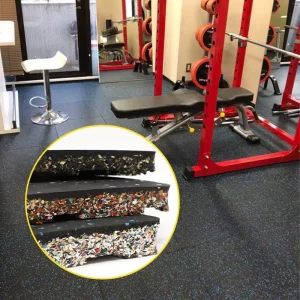 Interlocking Anti-Slip Outdoor Gym Rubber Flooring Mats