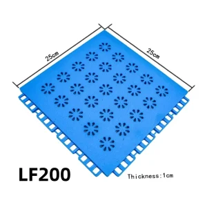 Interlocking Artificial Tiles for Badminton Tennis Courts High Density TPE Eco Friendly Anti Slip Gym Flooring Sample Kit Color
