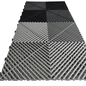Interlocking Auto Detailing Vinyl Flooring Tiles Anti-Slip Waterproof Workshop Indoor/Outdoor Use