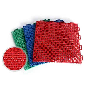 Interlocking Badminton Roller Skating Tennis Basketball Volleyball Court Kindergarten PP Floor Tile