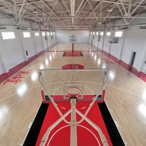Interlocking Basketball Court Birch Wood Flooring Gym Flooring Sport Maple Hardwood Flooring