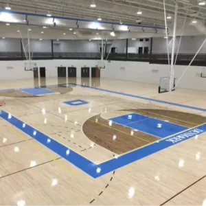 Interlocking Basketball Court Flooring FIBA Approved Maple Wood Anti Slip Weatherproof Mobile Court Tiles Event Level