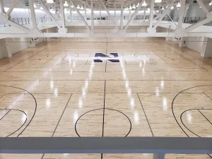 Interlocking Biomass Basketball Court Flooring FIBA Approved Anti Slip Weatherproof Mobile Court Tiles Event Badminton Tennis