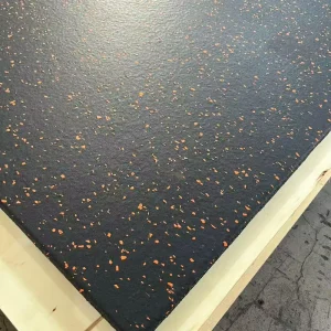 Interlocking Customizable Color Dots Gym Mat Rubber Flooring Shock-Absorbing Water-Resistant Tile for Training Area