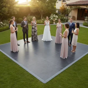 Interlocking Dance Floor TilesLightweight Plastic Modular Kit For Home Studio Outdoor Party