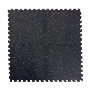 Interlocking EPDM Composite Rubber Tile High-Density Dual-Layer Anti-Slip Shock-Absorbing Commercial Gym Flooring