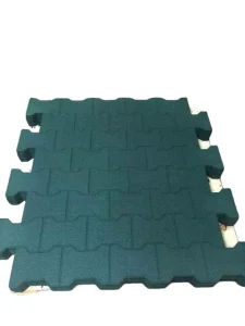 Interlocking EPDM Rubber Floor Mat 20mm Shock-Absorbing Gym Flooring Tiles for Outdoor Playground