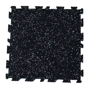 Interlocking EPDM Rubber Tiles Eco-Friendly Waterproof Heavy-Duty Gym & Garage Flooring Easy DIY Installation