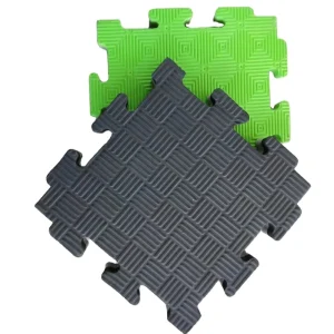 Interlocking EVA Rubber Gym Floor Tile for Indoor and Outdoor Fitness, Anti-Bacterial