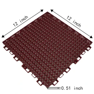 Interlocking Floor Tiles Indoor Outdoor Use Table Tennis Futsal Multi Sport Courts Anti Slip Eco Friendly PP Material