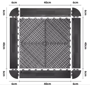 Interlocking Garage Floor Tiles for Workshop Car Repair and Detailing Shops