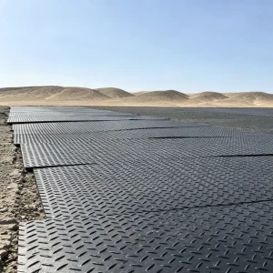 Interlocking HDPE/PE Road Tiles 12mm/15mm Thick Waterproof Heat-Resistant for Temporary Driveways, Parking, and Festivals