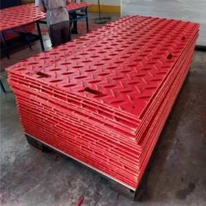 Interlocking HDPE Plastic Road Mats 4×8 Heavy Duty Portable Construction Site Flooring
