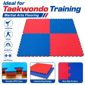 Interlocking High-Density XPE 2-3cm Thick Eco-Friendly Martial Arts Puzzle Floor Mat for Taekwondo, Karate, and Gym