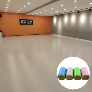 Interlocking Indoor Sports Flooring PVC 5mm Thick for Sport Courts and Dance Studios