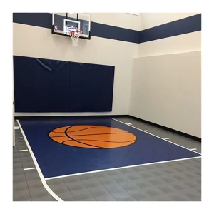 Interlocking Modular Basketball Court Tiles Anti-Slip Shock Absorbing Outdoor Sports Flooring for Backyard Courts