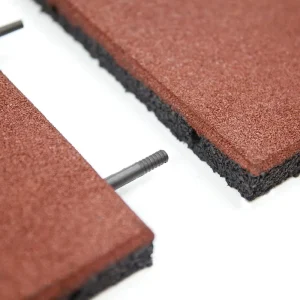 Interlocking Outdoor 50mm Thick Rubber Gym Floor Tiles for Sports Playgrounds and Backyard Play Areas