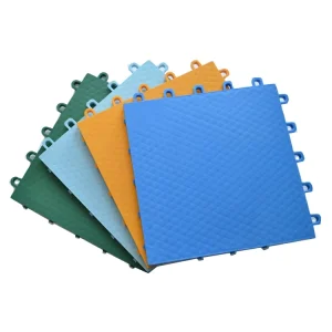 Interlocking Outdoor Suspended Assembled Modular Multi-Purpose PP Grid Sports Flooring Tiles for Half Basketball Court