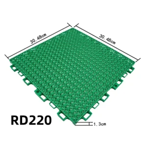 Interlocking PP 16 mm Sports Tiles Heavy Duty Anti-Slip for Badminton Gym Indoor and Outdoor Use