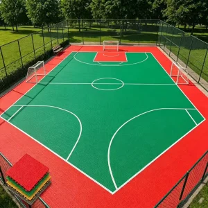 Interlocking PP Modular Multi-Sports Flooring Outdoor Football Basketball Multi-Purpose Court Floor Tiles