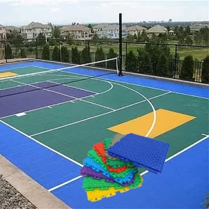 Interlocking PP Modular Sports Flooring Anti-Slip Professional Outdoor Badminton Court Floor Tiles