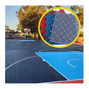 Interlocking PP Plastic Elastic Outdoor Basketball Sports Flooring