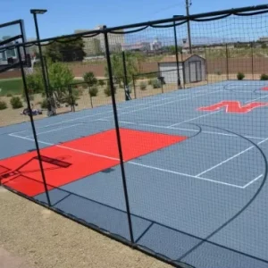 Interlocking PP Plastic Sports Court Floor Tiles 30.48 x 30.48 cm Hollow Surface