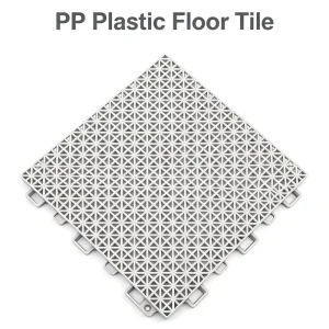 Interlocking PP Sports Flooring Tiles Square Buckle Grid for Multi-Sport Courts & Kindergarten Projects