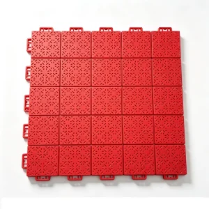 Interlocking PP Suspended Floor Tiles, 25-Lattice, Soft Connection, for Kindergarten Play Areas