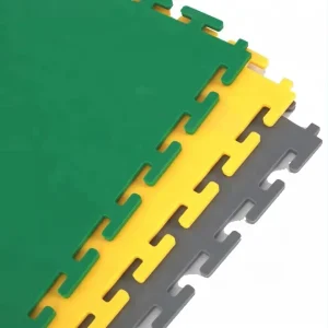 Interlocking PVC Floor Tiles, Modular Waterproof Flame-Retardant Plain Surface Garage Workshop Factory Office Flooring