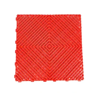 Interlocking PVC Garage Floor Tiles, 40*40cm, Water-Resistant, DIY, for Workshop, Mall and Hotel