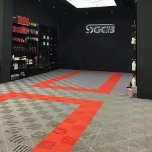 Interlocking PVC Garage Floor Tiles for Workshops and Basements